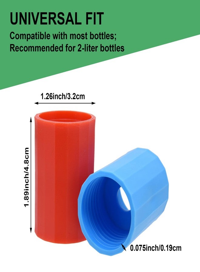 MIHEY 24 Pcs Tornado Bottle Connector Vortex Tube, Tornadoes in a Bottle Connectors, Cyclone Tube for Scientific Experiment, 4 Colors - Image 2
